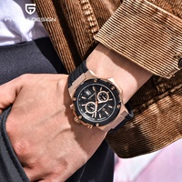 Nouvelle montre pour homme de 44 mm PAGANI DESIGN VK64 Quartz 100M Sport Étanche Bracelet en caoutchouc Verre saphir Chronographe Cadeau