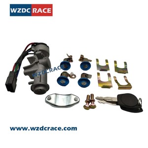 WZDC RACE <b>Lock</b> Cylinder Q22-8PA6105PBA Zinc Plated 2 <b>Keys</b> For CHERY Cars - Product Image 2
