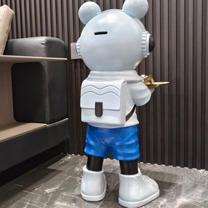Light Luxury Space Bear Landing Resin DIY <strong>Large</strong> <strong>Ornament</strong> With Home Living Room Tv Cabinet Housemoving Decoration Children Gifts - Product Image 6