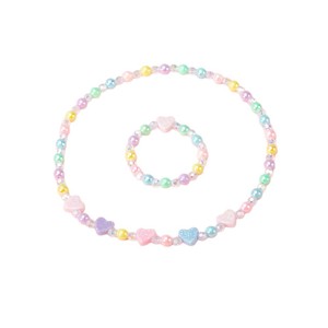 <span class=keywords><strong>Collana</strong></span> Principessa Carina per Bambini, Set <span class=keywords><strong>Collana</strong></span> e Braccialetto con Perline Colorate - Product Image 3