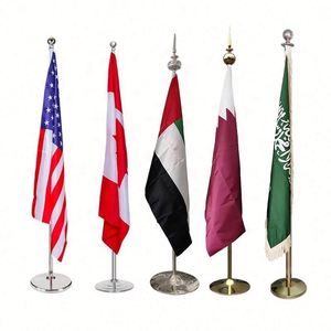 Base para Asta de Bandera de Oficina Personalizada con Impresión Digital, de Poliéster Satinado Oxford 100D, Banderas y Pancartas Promocionales para Todos - Product Image 1