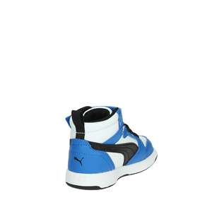 Scarpe da passeggio alte bianche e blu Puma per bambini - Product Image 3