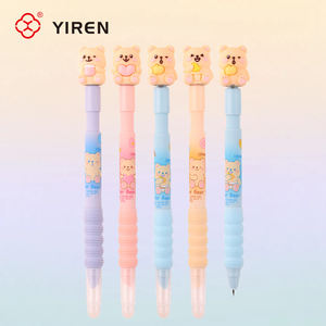 Pena Fountain Beruang YIREN Kawaii yang Dapat Dihapus untuk Anak-Anak, Pena Tulis Kartun Lucu dengan Pegangan Lembut - Product Image 1