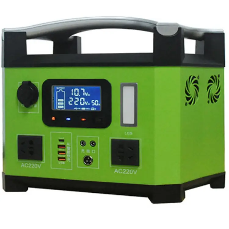 110V/220V 1000w Portable Power Bank Can Be Charged By Car Solar Or AC Use For Camping