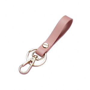Customized PU Leather Custom Brand Logo Leather Keychain Pendant Customized Logo Model Strap Leather <b>Key</b> - Product Image 3