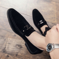 Nouveaux Mocassins Homme en PU avec Boucle Métallique, Légers et Respirants, à Enfiler, Tailles 38-48, Chaussures Habillées pour Affaires et Mariages