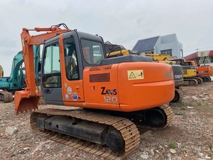 รถขุดตีนตะขาบมือสองสีส้ม รุ่น ZAXIS 120 ขนาด 12 ตัน ระบบไฮดรอลิก พร้อมเครื่องยนต์ฮิตาชิ รุ่น ZX120 สำหรับงานก่อสร้างและงานดิน - Product Image 1