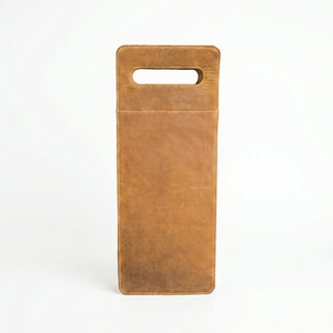 Elegante Porta Vino de Cuero Genuino, Bolsa de Almacenamiento Personalizada de Lujo para una Sola Botella, Estuche Clásico para Transportar Vino LEB-0087 - Product Image 1
