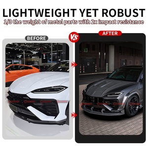 ลิ้นกันชนหน้าคาร์บอนไฟเบอร์แห้ง Lamborghini Urus SE รุ่น WD Style น้ำหนักเบา ช่วยเพิ่มแรงลมข้างขึ้น ดีไซน์สปอร์ตสำหรับมอเตอร์สปอร์ต - Product Image 2