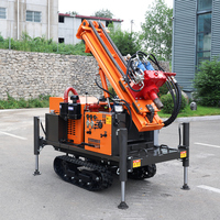 Foreuse hydraulique portative diesel de 200 m pour puits d'eau, modèle chenillé, la plus vendue – Fabricant de machines de forage d'eau