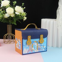 Boîte Cadeau en Carton Coloré Gaufré avec Fermeture Magnétique pour la Fête des Enfants et Anniversaires, en Matériaux Recyclés, Vente en Gros