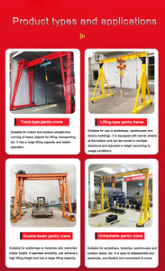 Mini-grue portative de 0,5 tonne, 1 tonne, 2 tonnes pour le levage en atelier - Product Image 6