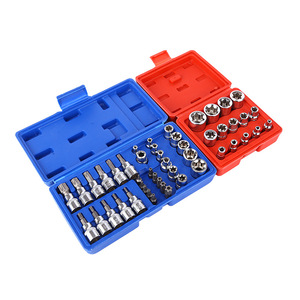Kit de Reparación Automotriz de 14 Piezas con Puntas de Destornillador de Enchufe en Forma de E de 19 y 34 Piezas, Acabado Cromado, Personalizable, Soporte OEM - Product Image 2