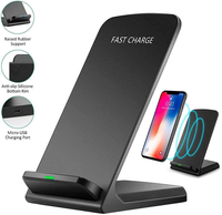 Support de charge sans fil rapide compatible avec iPhone 16/15/15 Pro/15 Plus/15 Pro Max/14/14 Pro/13/12 pour Samsung pour écouteurs
