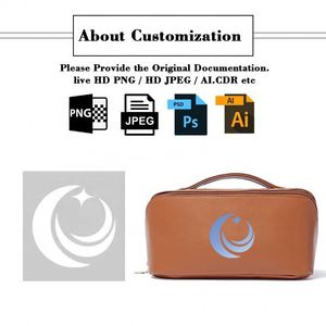 XDH931 Customized Logo Cosmetic Travel Bag Organizer Toiletry Pu Leather Women Travel Bag Waterproof Make up Bag With Logo - Product Image 2