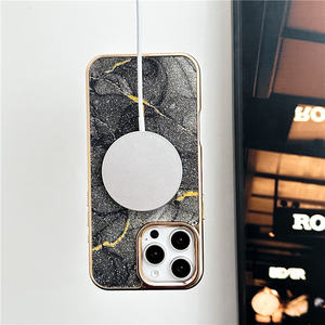 เคสโทรศัพท์ลายหินอ่อนกลิตเตอร์แม่เหล็กไฟฟ้า<span class=keywords><strong>6D</strong></span> สำหรับ <span class=keywords><strong>iPhone</strong></span> 14 15 16 17 Pro <span class=keywords><strong>Plus</strong></span> MAX - Product Image 3