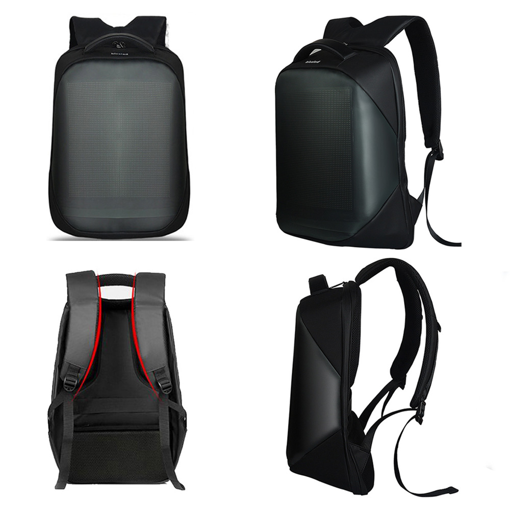 2021 Newest Wifi APP Control Smart Advertising Led Bag Walking Travelling Advertising Showing Led Backpack