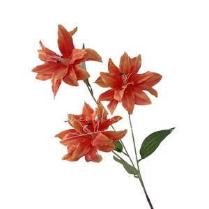 ดอกลิลลี่ประดิษฐ์จากผ้าไหม คุณภาพสูง สมจริง สไตล์คลาสสิก สำหรับตกแต่งงานแต่งงานและบ้าน ใช้ซ้ำได้ รีไซเคิลได้ - Product Image 5