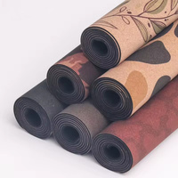 Tapis de yoga ZENJOY pour la remise en forme à domicile, tapis de yoga écologique en caoutchouc naturel pliable pour les voyages avec impression