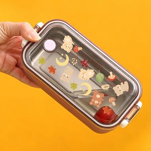 <span class=keywords><strong>C71</strong></span> Contenitore per Pranzo Portatile per Bambini, Carino Design a Cartoni Animati, in Acciaio Inox 304, Isolato Termicamente, Adatto al Microonde - Product Image 4