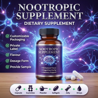 Complément Nootropique Healthife OEM Marque Privée Bacopa Phosphatidylsérine Capsule pour la Santé Cérébrale