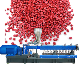 GS-mach <strong>Plastic</strong> Granules Production Line Pvc Pelletizing <strong>Machine</strong> <strong>Plastic</strong> Raw Material Twin Screw <strong>Extruders</strong> Parallel <strong>Machine</strong> - Product Image 1