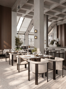 Mobilier de restaurant sur mesure, comptoir de bar moderne, tables et chaises de salle à manger, design d'intérieur, aménagement de boutique - Product Image 4