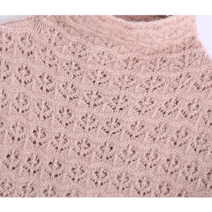 ODM OEM 2025 Automne Nouvelle Collection Tendance Ensemble Deux Pièces Femme Tricoté Rose Sexy Crop Top et Jupe Assortis - Product Image 5