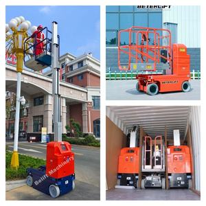 Mesin gudang pemetik pesanan elektrik penuh, pengangkat tiang vertikal terpasang 6m 7.5m 8m 9.5m - Product Image 2