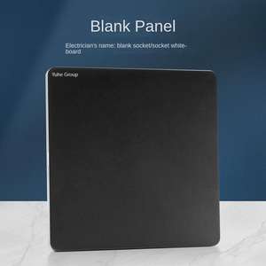 Interrupteur mural tactile rétro, plaque en acier inoxydable noir de luxe moderne, interrupteur mural domestique - Product Image 2