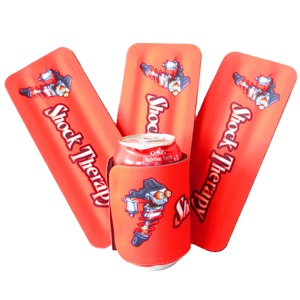 ที่หุ้มกระป๋องน้ำอัดลม RYO สีแดง หนา 4.0 มม. ทำจากนีโอพรีน กันน้ำ พิมพ์ลาย ขนาด 12 ออนซ์ 330 มล. - Product Image 3