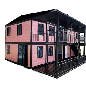 Maison préfabriquée à deux étages, maison conteneur pliable, 4/5/6 chambres, aménagement moderne et luxueux, <span class=keywords><strong>location</strong></span> de <span class=keywords><strong>vacances</strong></span> et investissement - Product Image 1