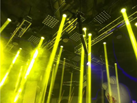Equipo de Iluminación para DJ de Escenario, Haz LED DMX512 de 230W 280W 400W RGBW Sharpy Mini para Iluminación con Estuche de Transporte para Discoteca IP33