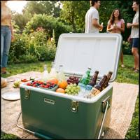 Ensemble de glacières isothermes avec blocs réfrigérants, glacière portable pour la chaîne du froid médical et le stockage alimentaire, idéale pour le camping, la pêche et les activités de plein air