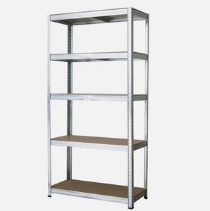 5-Tier Heavy-Duty Stalen Opbergplank Verstelbare En Bolloze Garagerek Met Poedercoating Afwerking Nieuw Ontwerp - Product Image 1