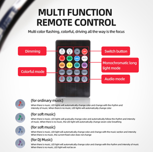 Dải Đèn LED Linh Hoạt Dưới Ánh Sáng Đèn LED RGB Điều Khiển Từ Xa Hệ Thống Dưới Gầm Gầm Xe Đèn Neon - Product Image 4