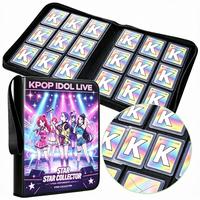 Classeur de cartes à collectionner en PU avec logo personnalisé, 4 ou 9 pochettes, pour cartes TCG, cartes photo, collection de jeux, sports, Kpop, idoles
