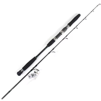 Canne à pêche en mer de haute qualité 1,75 m pour jigging, carbone 4 axes, spinning et casting, poignée EVA, action lente, PE 2-4, guides Fuji