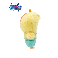 Tourner les yeux lapin vinyle visage peluches porte-clés personnalisé Mini boîte aveugle en peluche jouet Flexible bras jambe porte-clés en peluche pour sac pendentif