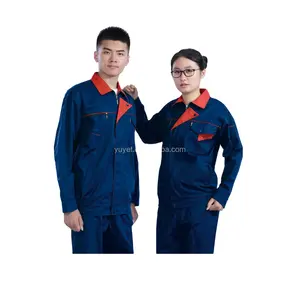 Wholesale custom cotton polyester fabric for workwear jobs electrician smock apparel