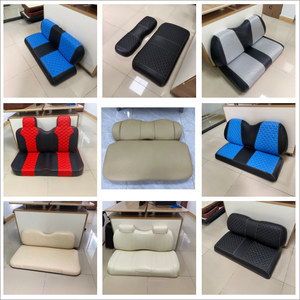 Siège de canapé pour voiturette de golf CLUBCAR <span class=keywords><strong>Pioneer</strong></span> importé, avec dossier et petit coussin de canapé, doté d'un design à boucle et d'un revêtement en cuir remplaçable - Product Image 5