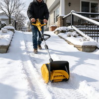 Pelle à neige sans fil pour allée, chemin et patio - Souffleuse à neige électrique légère