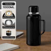 Thermos à vide pour infuser le thé avec système mécanique, style vintage, affichage intelligent de la température, acier inoxydable 316