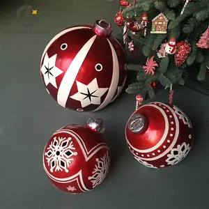 プロのカスタマイズ樹脂商業屋内装飾大きな大きなクリスマスツリー装飾ボール