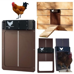 Porte de poulailler automatique Autotic Chicen Cop Dor Upgrade, sensible à la lumière, pour petits poulets et animaux domestiques - Product Image 1