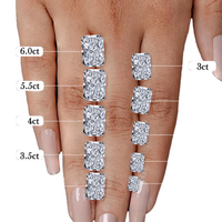 Diamante Cultivado en Laboratorio de Alta Claridad, Corte Radiante, 1ct 2ct, D VS1, HPHT CVD, Perforado con Láser, Certificado IGI, Corte Excelente