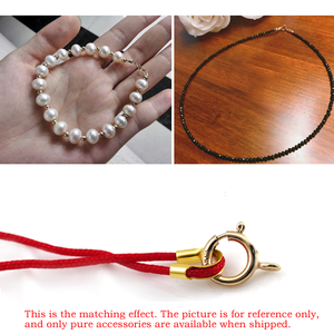 XD BK167อุปกรณ์เสริมท่อป้องกันเชือกทอง14K,อุปกรณ์เสริมสีทอง14K แบบเต็มตะขอป้องกันสายไฟ - Product Image 3