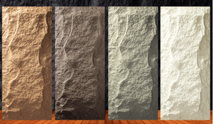 แผ่นผนังตกแต่งลายหิน PU <span class=keywords><strong>ราคา</strong></span>โรงงาน แบบ 3 มิติ รูปทรงเห็ด สำหรับตกแต่งผนังภายนอกและภายใน - Product Image 3