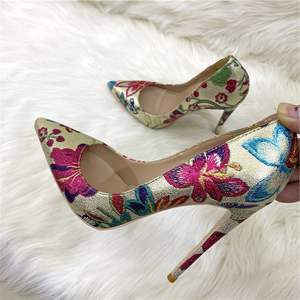 12CM/10CM/8CM moda europea moda oro scarpe da lavoro tacchi alti a spillo per le donne - Product Image 1