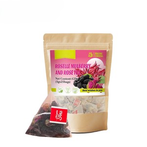 Té <span class=keywords><strong>de</strong></span> Roselle, Morera y Rosa, Té Nutritivo Diario para Mujeres, Mezcla Floral-Frutal Natural con Antioxidantes, Té en Bolsitas - Product Image 6